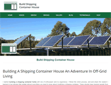 Tablet Screenshot of buildshippingcontainerhouse.com